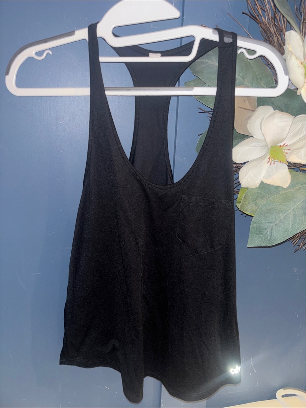 ALO‎ Yoga Black Racerback Tank with Mesh
